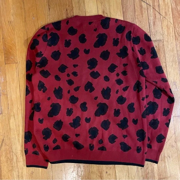 Topman leopard print sparkly sweater - Picture 4 of 4